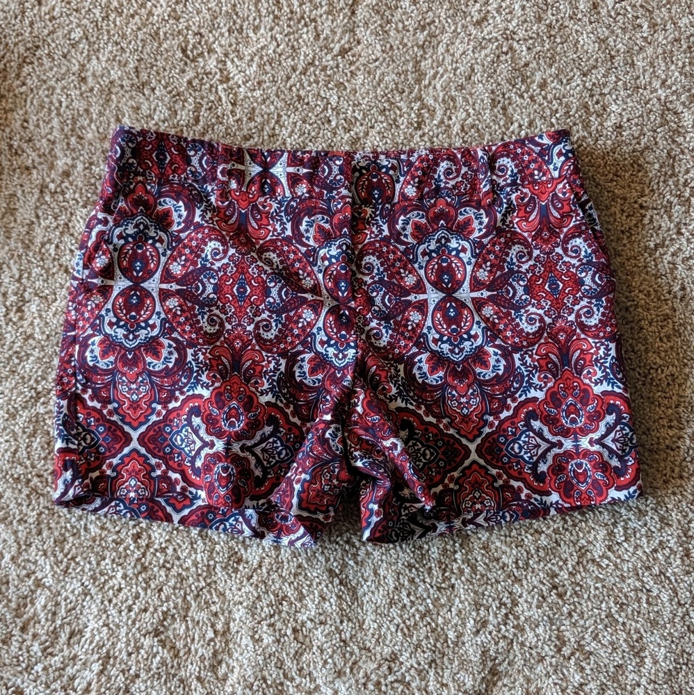 Kenar Women's Floral Paisley Shorts, Size 10